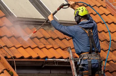 Démoussage et hydrofuge de toiture à Collonges
